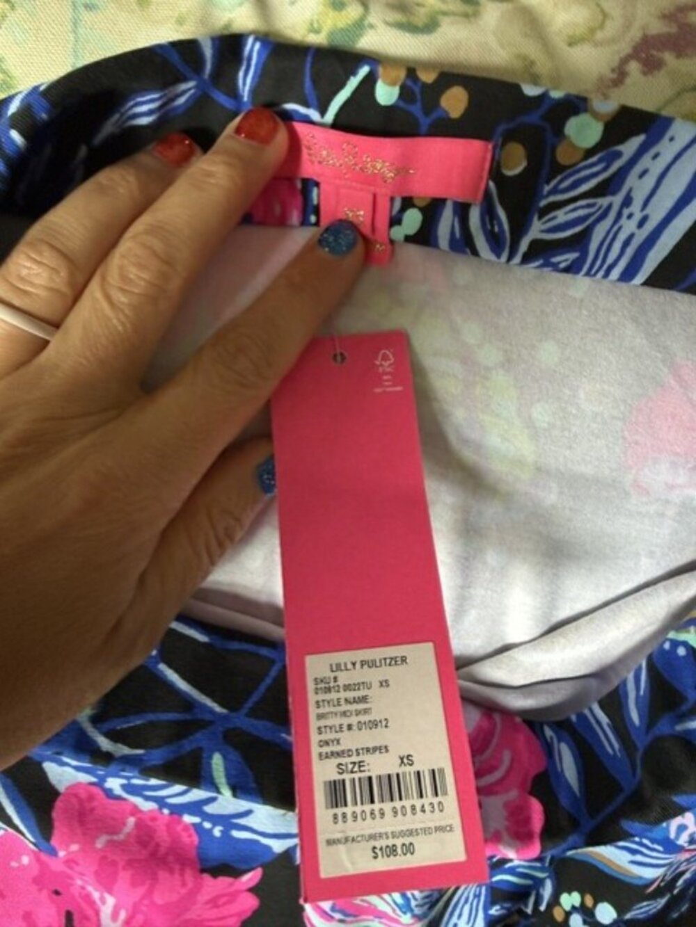 Lilly Pulitzer Onyx Earned Stripes Skirt - Picture 3 of 4